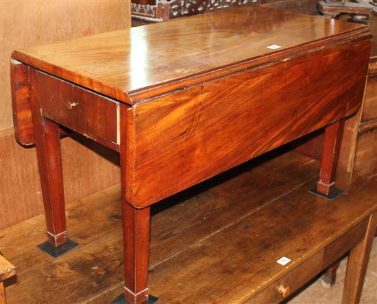 Mahogany drop flap low table